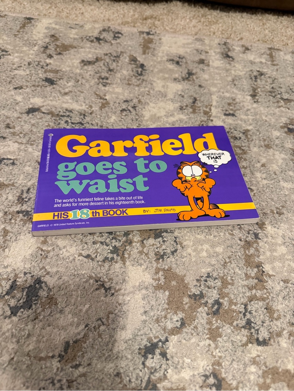 Garfield Goes to Vast Comic Book - Purple & Yellow Cover